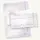 Briefpapier Hochzeit silbergrau (25 Sets inkl. Kuverts) be …