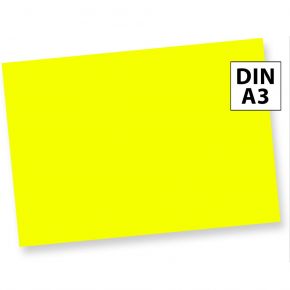 Neonpapier NEON Gelb (50 Blatt) DIN A3 80 g/qm farbiges Briefpapier, Leuchtpapier