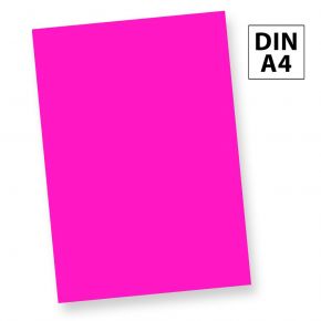 Neonpapier NEON PINK (50 Blatt) DIN A4, 80 g/qm farbiges Briefpapier, Leuchtpapier