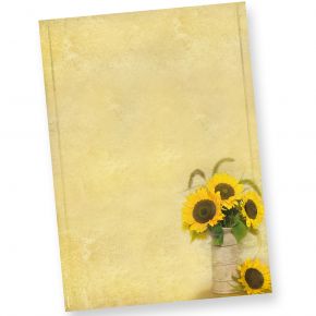 Papier Buro Schreibwaren Din Format Blatt Natur Motiv Briefpapier Gelbe Sonnenblumen Buro Schreibwaren Remillebaby Com Br