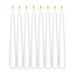 Kerzen Hochzeit weiß (8) zur Tischdekoration bei Feierlichkeiten (passend zu unserer Komplett-Tischdeko-Serie)