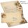 Natalis Antique 10 Sets Weihnachtsbriefpapier mit Umschlag oFVintage Briefpapier Weihnachten A4 inkl. Briefumschläge ohne Fenster, haftklebend
