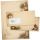 Natalis Antique 250 Sets Weihnachtsbriefpapier mit Umschlag mFVintage Briefpapier Weihnachten A4 inkl. Briefumschläge MIT Fenster, haftklebend