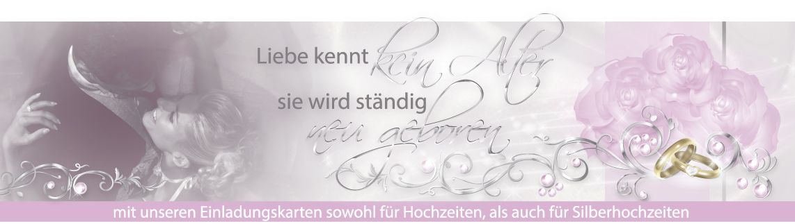 Einladungskarten Silberhochzeit Gunstig