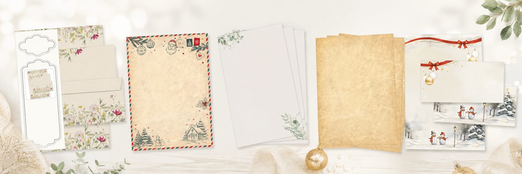 Neuheiten mit ausgewählten Briefpapieren und Briefpapier-Sets von TATMOTIVE